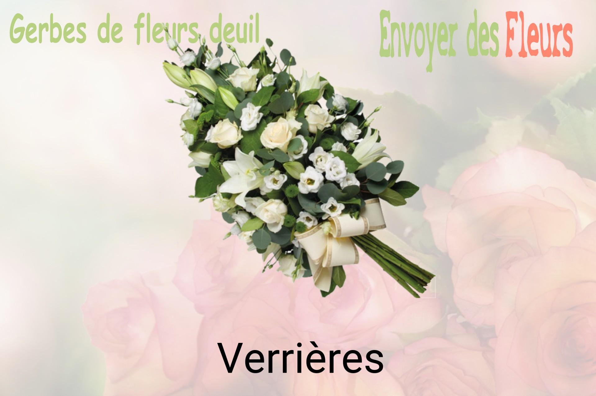 Gerbe de fleurs de deuil livrée à Verrières